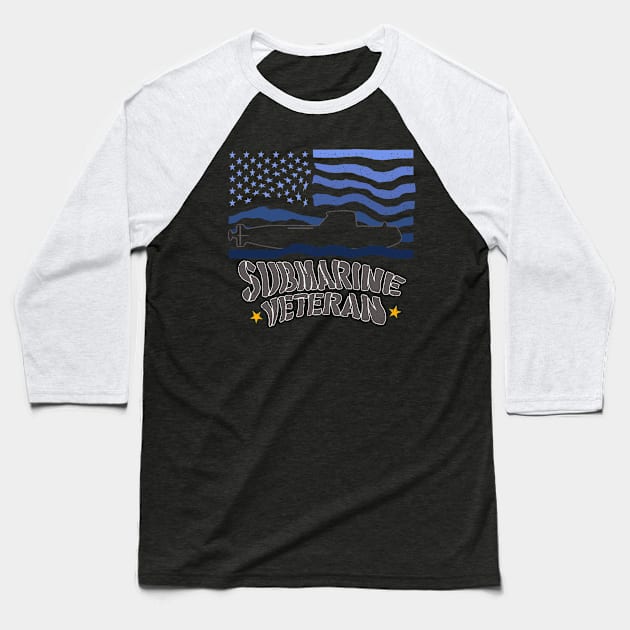 Submarine veteran USA American hero veterans day Baseball T-Shirt by design-lab-berlin